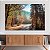 Quadro Decorativo Canvas Paisagem Estrada de Terra Cercada Por Floresta no Outono Horizontal - Imagem 3