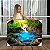 Quadro Decorativo Canvas Paisagem Pequena Cachoeira de Água Cristalina em Meio a Floresta Horizontal - Imagem 1