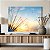 Quadro Decorativo Canvas Paisagem de Dentes de Leão com Pôr do Sol ao Fundo Horizontal - Imagem 5