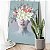 Quadro Decorativo Canvas Beleza Feminina Face com Flores Vertical - Imagem 2