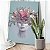 Quadro Decorativo Canvas Beleza Feminina Face com Flores Vertical - Imagem 4