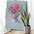 Quadro Decorativo Canvas Beleza Feminina Face de Mulher com Rosa Vertical - Imagem 4