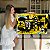 Quadro Decorativo Canvas Street Art Com Desenhos em Gravuras Fundo Amarelo Horizontal - Imagem 7