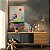 Quadro Decorativo Canvas Composição Abstrata de Planetas Coloridos Vertical - Imagem 3