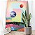 Quadro Decorativo Canvas Composição Abstrata de Planetas Coloridos Vertical - Imagem 5