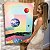 Quadro Decorativo Canvas Composição Abstrata de Planetas Coloridos Vertical - Imagem 7