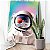 Quadro Decorativo Canvas Composição Abstrata de Astronauta Refletindo Planetas no Capacete Vertical - Imagem 5