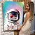 Quadro Decorativo Canvas Composição Abstrata de Astronauta Refletindo Planetas no Capacete Vertical - Imagem 7