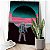 Quadro Decorativo Canvas Composição Abstrata de Astronauta de Costas Caminhando Vertical - Imagem 4