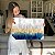 Quadro Decorativo Canvas Composição Abstrata de Traços Cinza e Dourados Horizontal - Imagem 7
