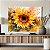 Quadro Decorativo Canvas Floral Pintura de Flor de Girassol Horizontal - Imagem 4