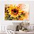 Quadro Decorativo Canvas Floral Pintura de Flor de Girassol Horizontal - Imagem 5