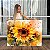 Quadro Decorativo Canvas Floral Pintura de Flor de Girassol Horizontal - Imagem 1