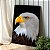 Quadro Decorativo Canvas Animais Águia de Cabeça Branca em Perfil Vertical - Imagem 1