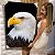 Quadro Decorativo Canvas Animais Águia de Cabeça Branca em Perfil Vertical - Imagem 7