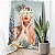 Quadro Decorativo Canvas Beleza Feminina Face com Flores Vertical - Imagem 3