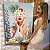 Quadro Decorativo Canvas Beleza Feminina Face com Flores Vertical - Imagem 6