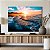 Quadro Decorativo Canvas Paisagem Litorânea de Pôr do Sol - Imagem 4
