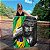 Quadro Decorativo Canvas Religioso Jesus com a Bandeira do Brasil Vertical - Imagem 1