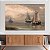Quadro Decorativo Canvas Paisagem Arte Pintura Artística Bacos Vela Horizontal - Imagem 2