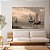 Quadro Decorativo Canvas Paisagem Arte Pintura Artística Bacos Vela Horizontal - Imagem 3
