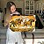 Quadro Decorativo Canvas Cavalos Dourados Fundo Abstrato Horizontal - Imagem 6