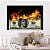 Quadro Decorativo Canvas Nota de 100 Dolares Pegando Fogo Horizontal - Imagem 4