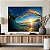 Quadro Decorativo Canvas Paisagem Por do Sol no Meio da Onda Horizontal - Imagem 4