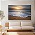 Quadro Decorativo Canvas Paisagem Por do Sol na Praia Horizontal - Imagem 3