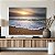 Quadro Decorativo Canvas Paisagem Por do Sol na Praia Horizontal - Imagem 4