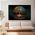 Quadro Decorativo Canvas Religioso Árvore da Vida Colorida Horizontal - Imagem 2