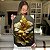 Quadro Decorativo Canvas Flores Branco e Dourado Vertical - Imagem 5