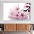 Quadro Decorativo Canvas Flores Elegantes em Fundo Branco Horizontal - Imagem 2