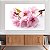 Quadro Decorativo Canvas Flores Rosas em Fundo Branco Horizontal - Imagem 4