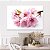 Quadro Decorativo Canvas Flores Rosas em Fundo Branco Horizontal - Imagem 3