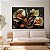 Quadro Decorativo Canvas Flores Brancas em Fundo Preto Horizontal - Imagem 4