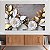 Quadro Decorativo Canvas Flores e Folhas Brancas e Douradas Horizontal - Imagem 4