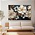 Quadro Decorativo Canvas Flores Brancas Fundo Azul Escuro Horizontal - Imagem 4