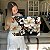 Quadro Decorativo Canvas Flores Brancas Fundo Azul Escuro Horizontal - Imagem 6