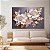 Quadro Decorativo Canvas Duas Flores Brancas Folhas Douradas Horizontal - Imagem 4