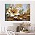 Quadro Decorativo Canvas Composição Flor Dourada Horizontal - Imagem 4