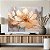 Quadro Decorativo Canvas Flor Grande Dourada e Fundo Cinza Horizontal - Imagem 5
