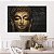 Quadro Decorativo Canvas Religioso Buda Rosto Abstrato Horizontal - Imagem 2