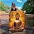 Quadro Decorativo Canvas Religioso Buda Abstrato Vertical - Imagem 1