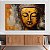 Quadro Decorativo Canvas Religioso Buda Rosto Abstrato Horizontal - Imagem 3