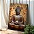 Quadro Decorativo Canvas Religioso Buda Segurando Flor Vertical - Imagem 2