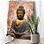 Quadro Decorativo Canvas Religioso Buda Abstrato Vertical - Imagem 3