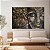 Quadro Decorativo Canvas Religioso Buda com Folhas Douradas Horizontal - Imagem 2