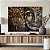 Quadro Decorativo Canvas Religioso Buda com Folhas Douradas Horizontal - Imagem 5