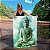 Quadro Decorativo Canvas Religioso Buda Abstrato Fundo Verde Vertical - Imagem 1